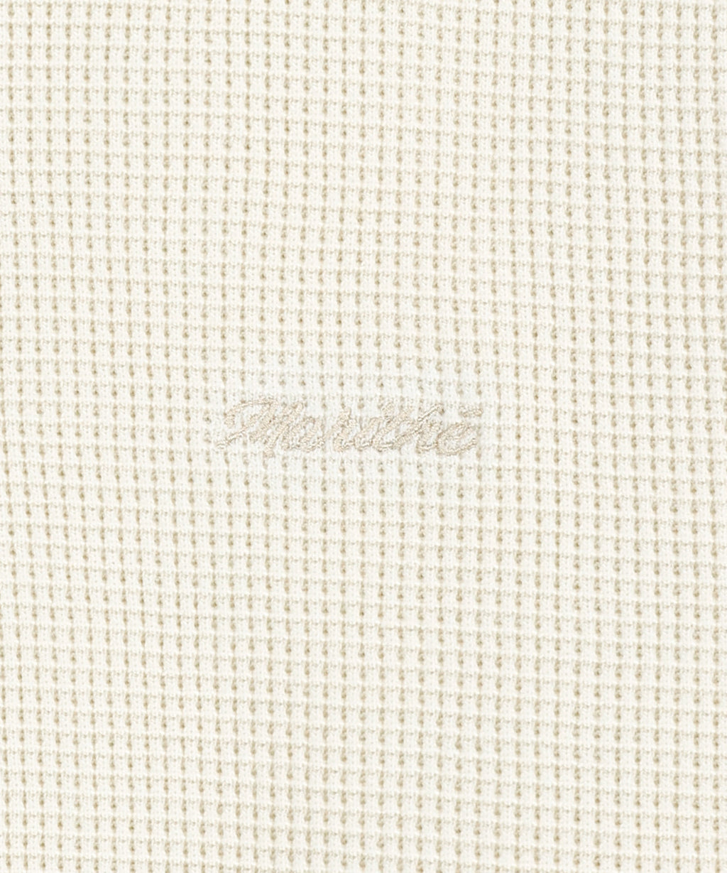 Marithe & Francois Girbaud - Waffle Henley Neck Sweatshirt (Ivory) product image 4 | TRAB K-Fashion Australia