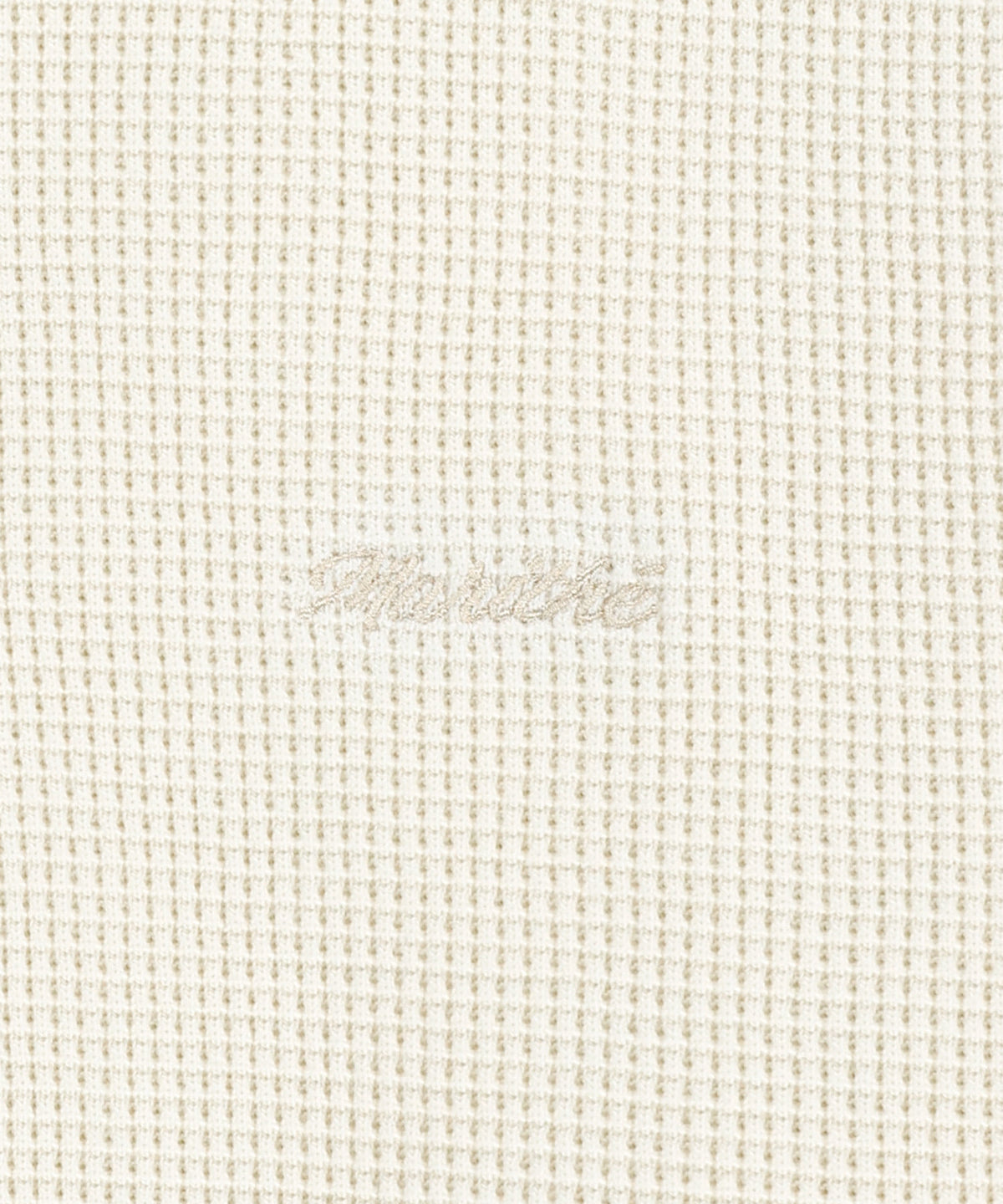 Marithe & Francois Girbaud - Waffle Henley Neck Sweatshirt (Ivory) product image 4 | TRAB K-Fashion Australia