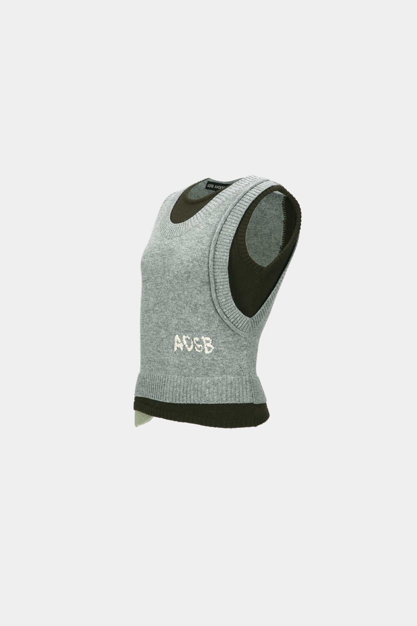 Andersson Bell - Tres Layered Sleeveless Top (Grey) product image 8 | TRAB K-Fashion Australia