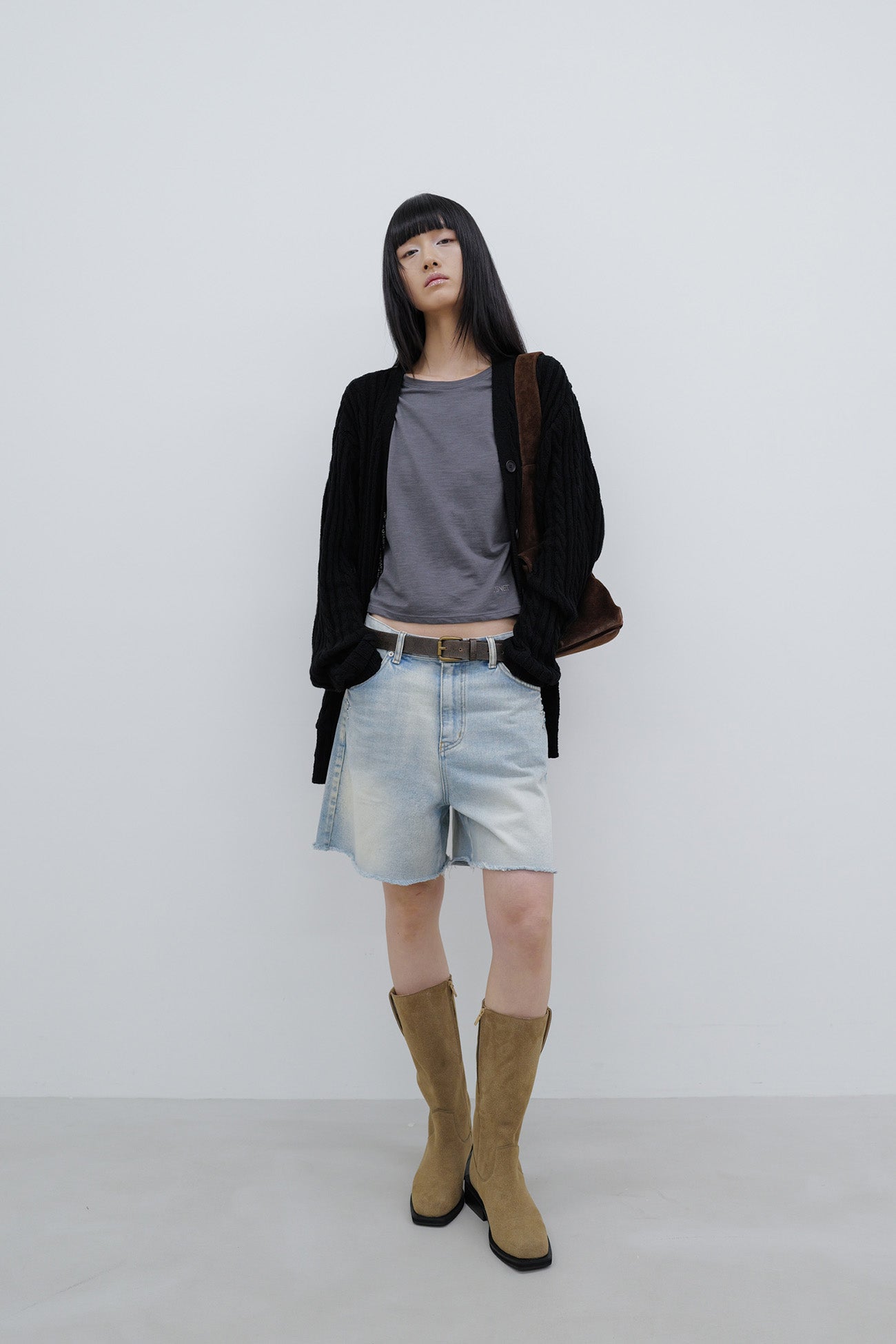 Deinet - Deinet Cable Cardigan (Black) product image 6 | TRAB K-Fashion Australia