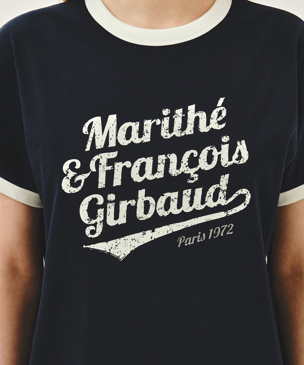 Marithe & Francois Girbaud - Vintage Logo Ringer Tee (Navy) product image 4 | TRAB K-Fashion Australia