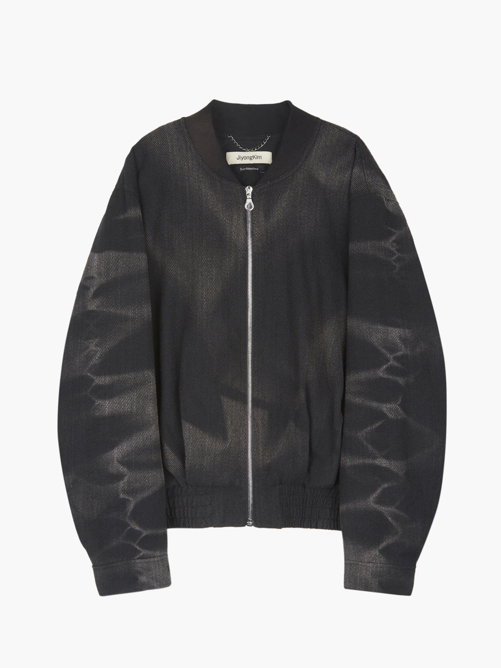 Jiyong Kim - Sun-Bleached Pleated Bomber (Black) product image 8 | TRAB K-Fashion Australia