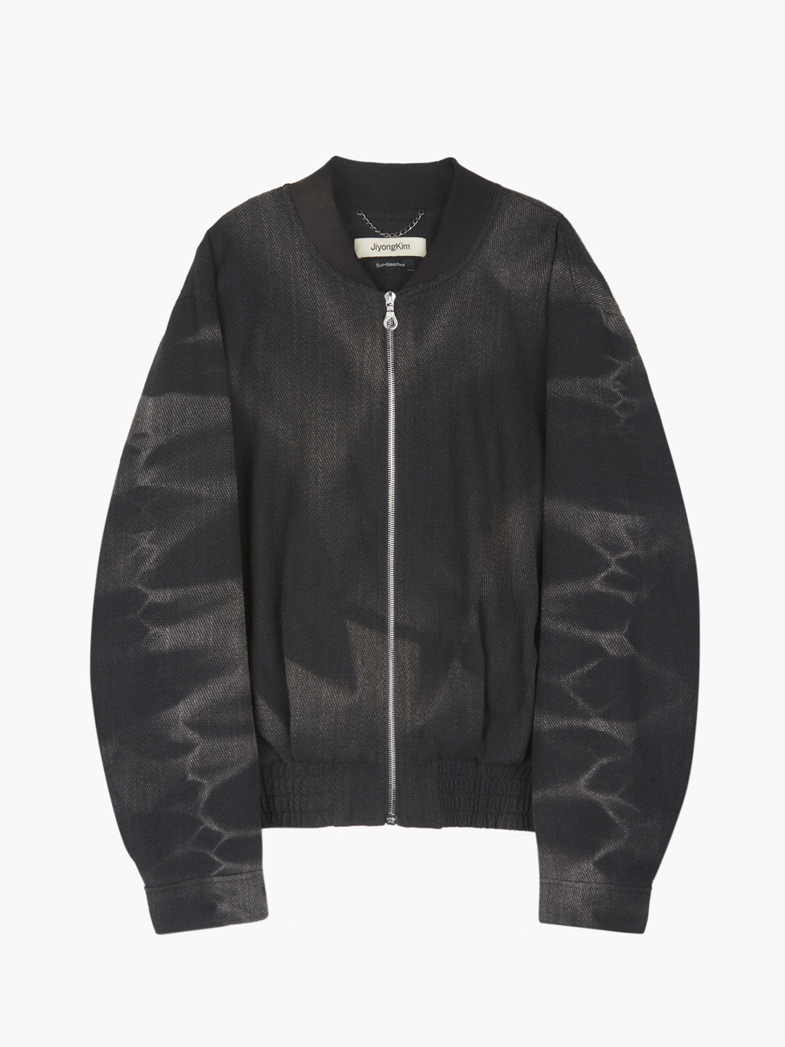 Jiyong Kim - Sun-Bleached Pleated Bomber (Black) product image 8 | TRAB K-Fashion Australia