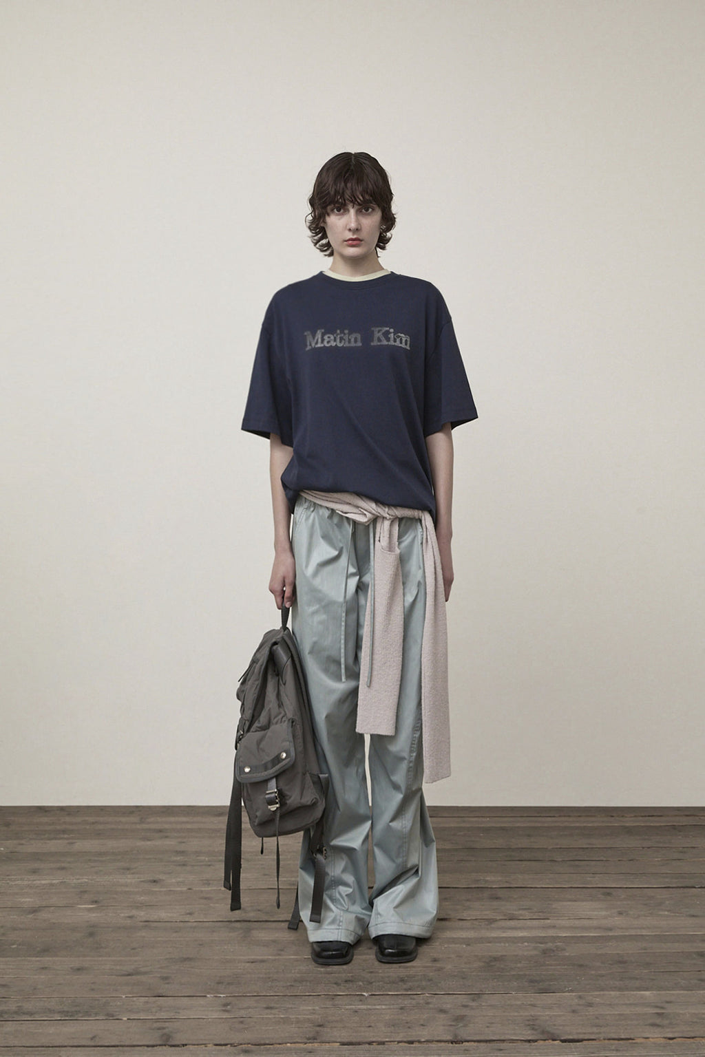 Matin Kim - Vintage Logo Graphic Top (Navy) product image 5 | TRAB K-Fashion Australia