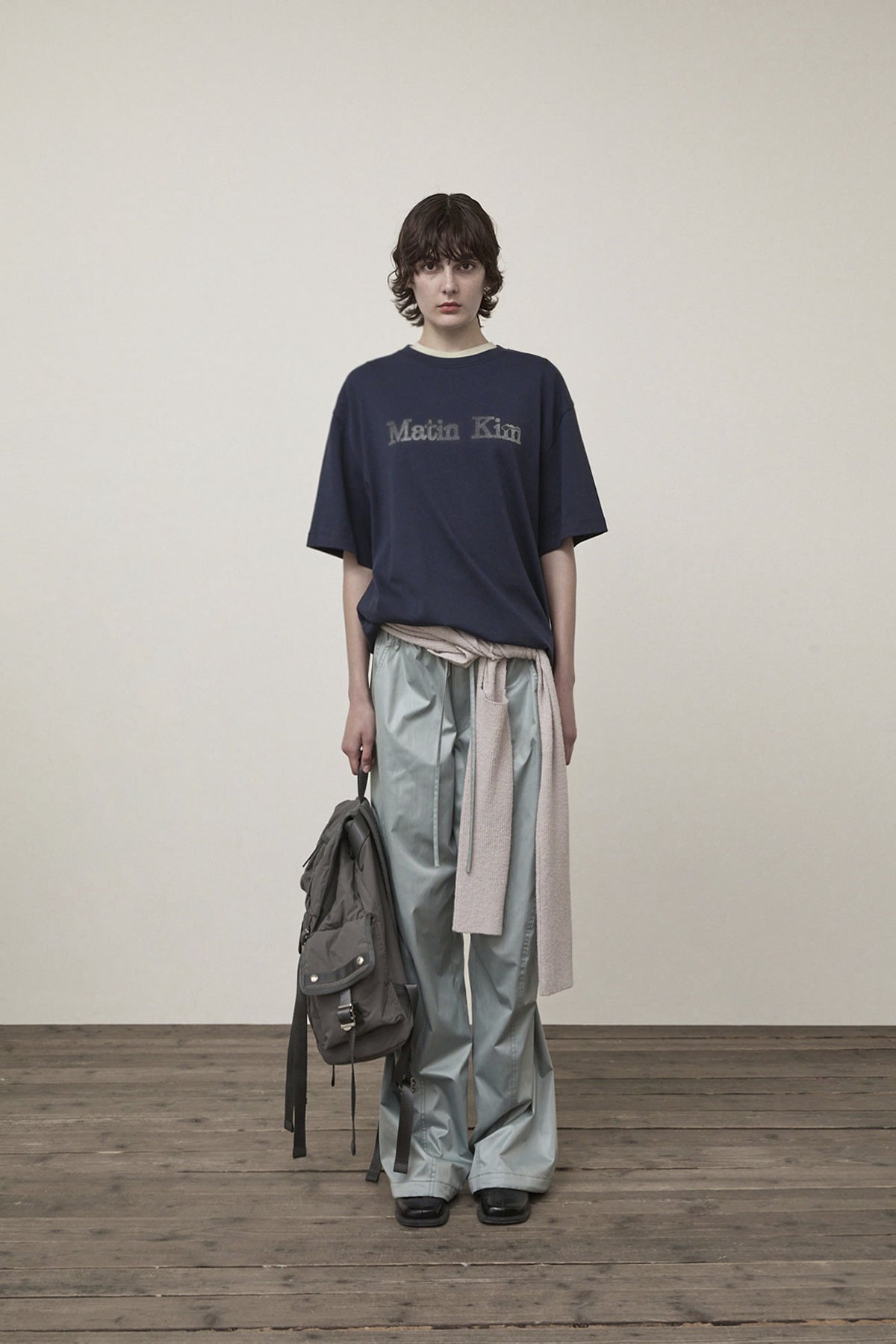 Matin Kim - Vintage Logo Graphic Top (Navy) product image 5 | TRAB K-Fashion Australia