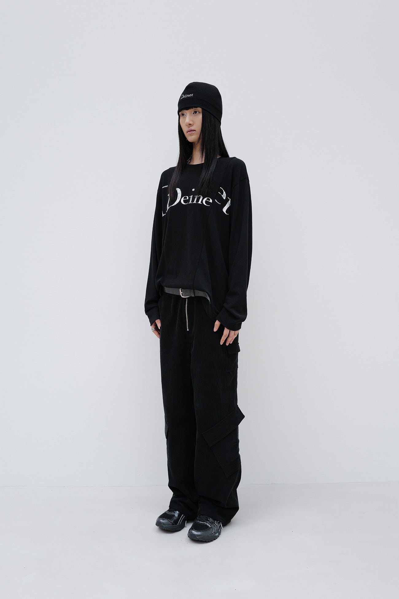 Deinet - Deinet Corduroy Utility Cargo Pants (Black) product image 2 | TRAB K-Fashion Australia