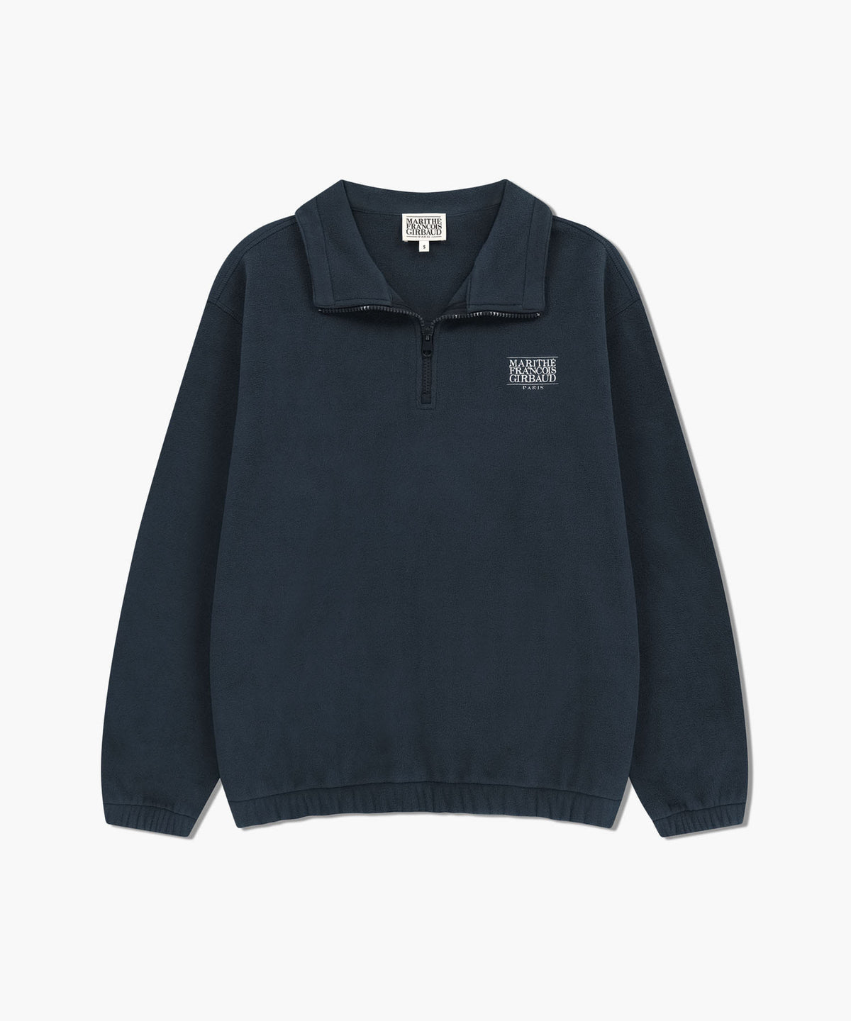 Marithe & Francois Girbaud - Classic Logo Half Neck Fleece Sweatshirt (Navy) product image 6 | TRAB K-Fashion Australia
