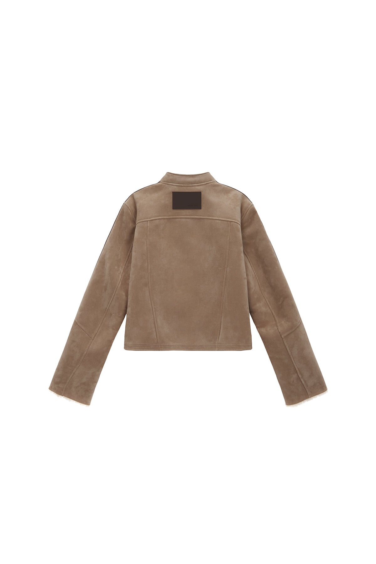 Matin Kim - Suede Racing Mustang Jumper (Beige) product image 2 | TRAB K-Fashion Australia