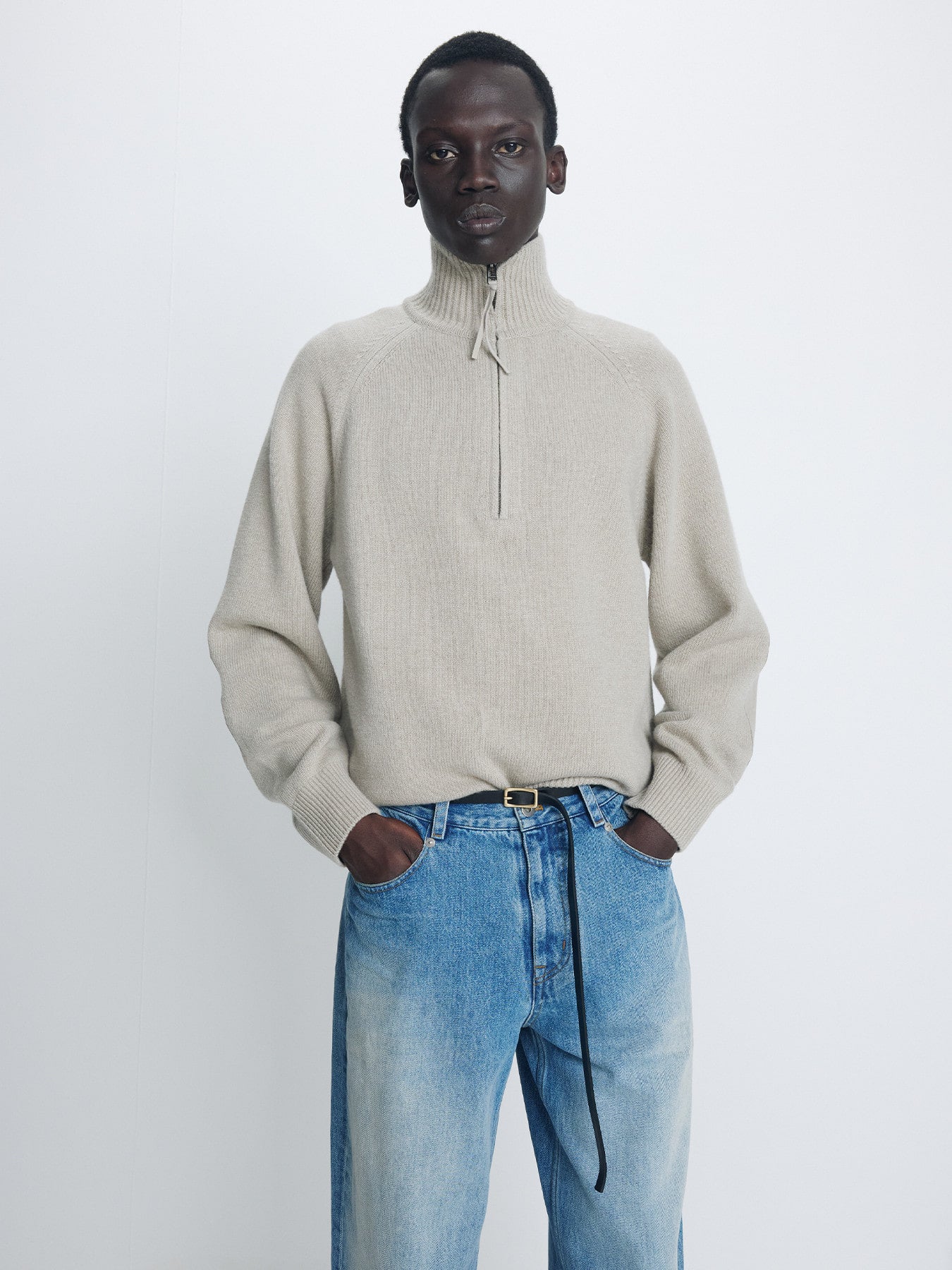 Tonywack - Loose Tapered Denim Jeans (Vintage Washed Blue) product image 5 | TRAB K-Fashion Australia