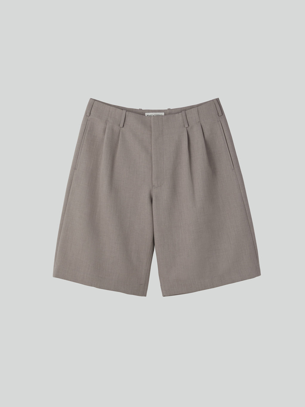 Recto - Tucked Detail Bermuda Pants (Sepia Grey) product image 4 | TRAB K-Fashion Australia