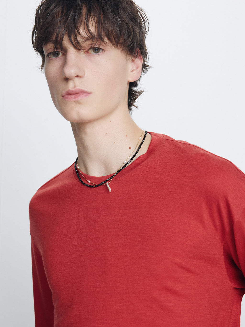 Tonywack - Wool Relaxed Long Sleeve (Coral Red) product image 6 | TRAB K-Fashion Australia