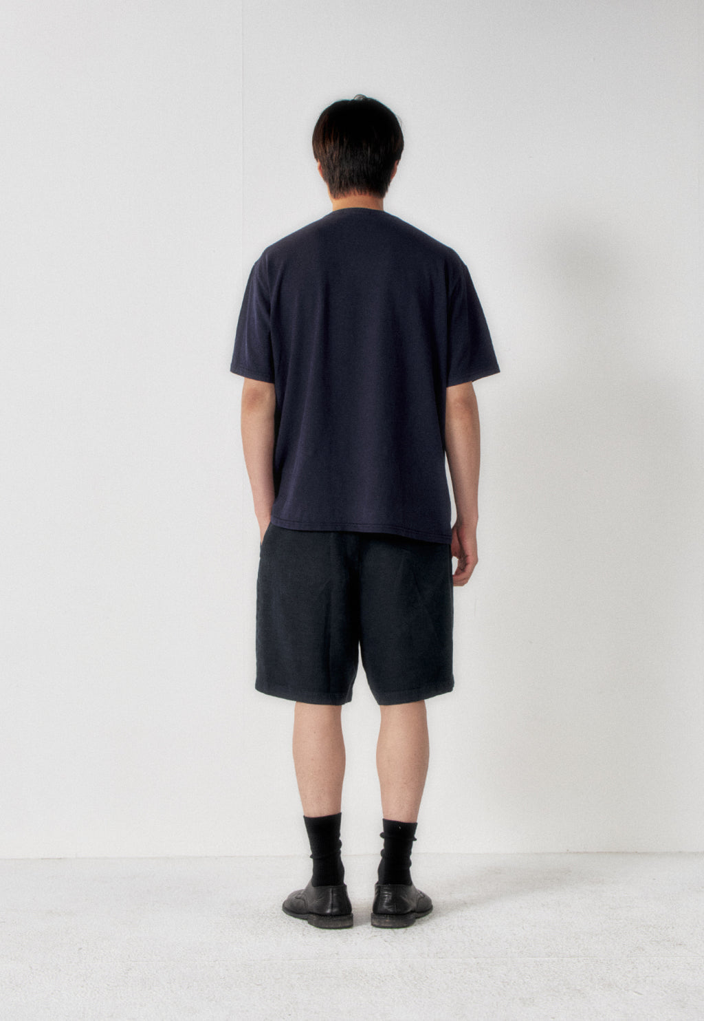 Art if acts - Washed Linen Two Tuck Shorts (Navy) product image 3 | TRAB K-Fashion Australia