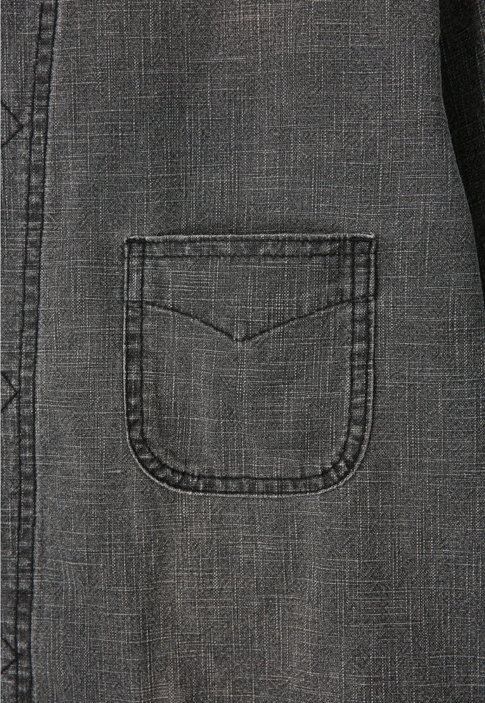 Art if acts - Linen Western Coverall Jacket (Black) product image 11 | TRAB K-Fashion Australia