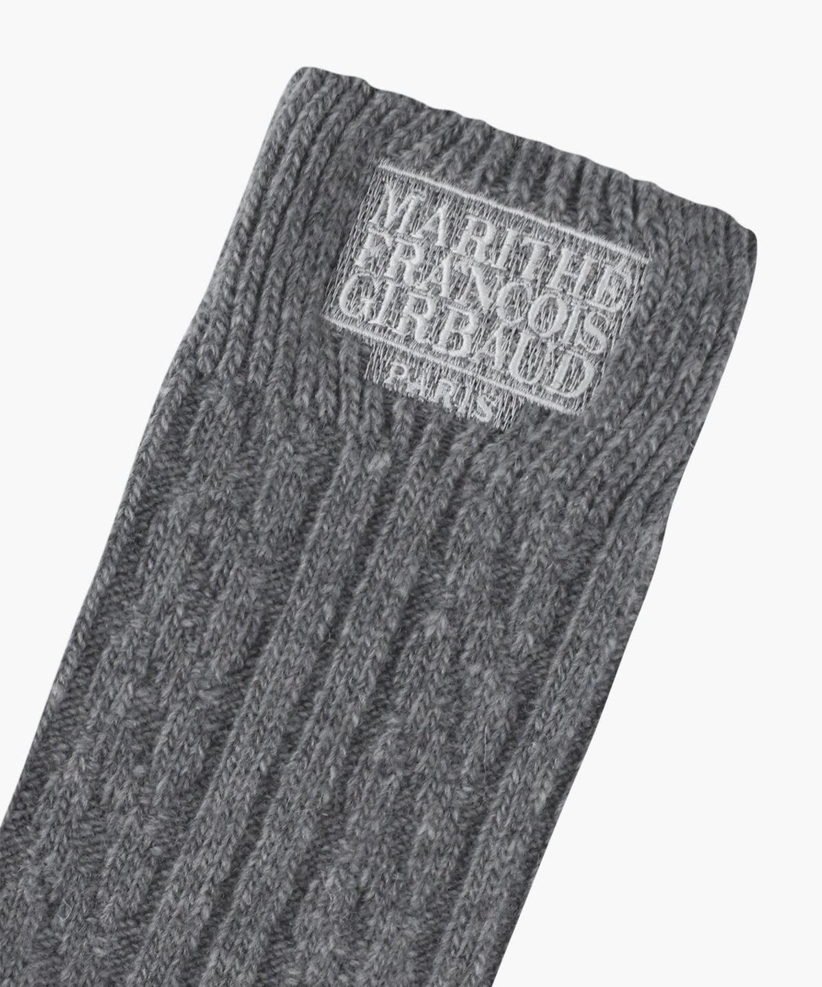 Marithe & Francois Girbaud - Classic Logo Cable Socks (Melange Gray) product image 2 | TRAB K-Fashion Australia