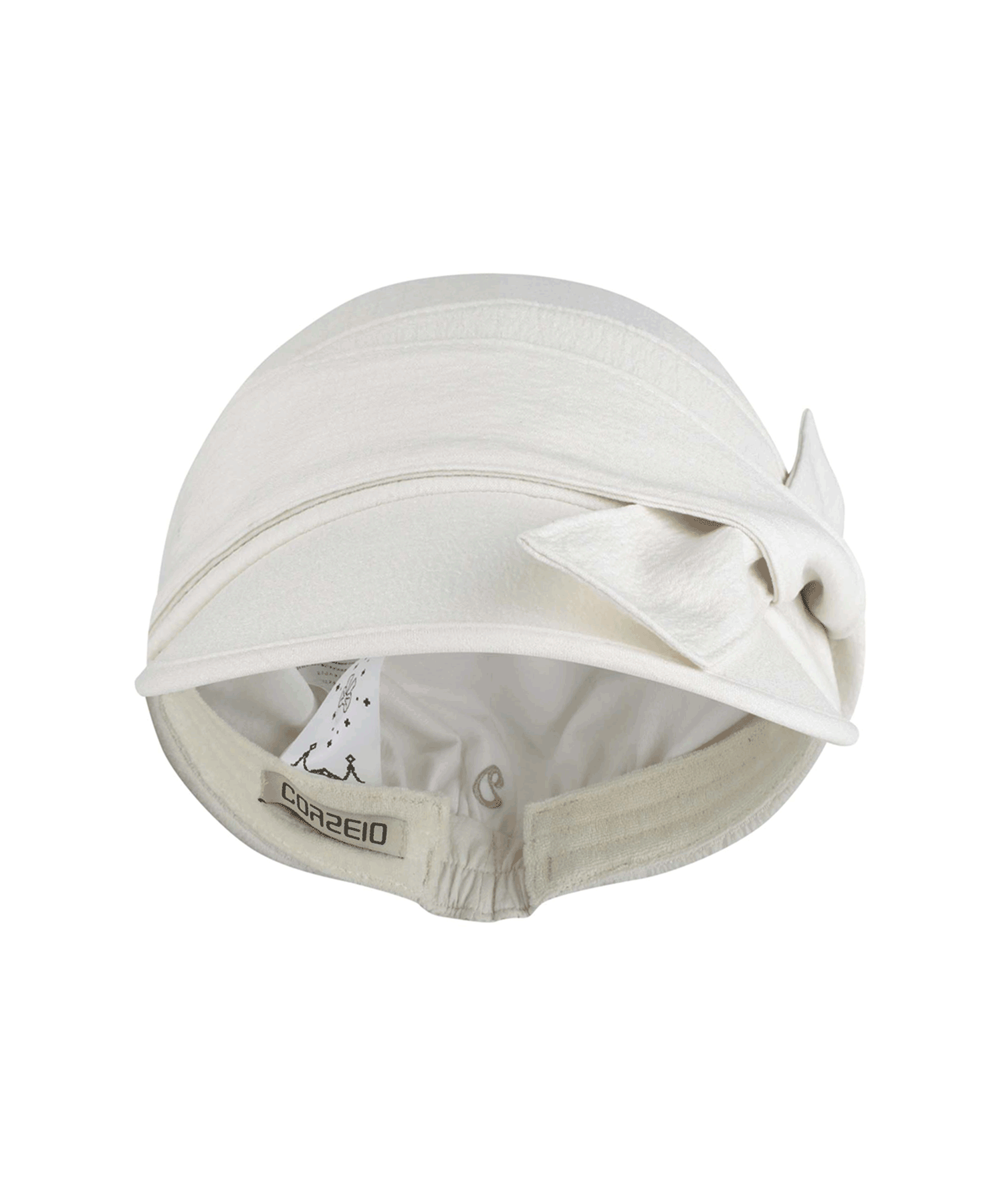 Coyseio - Ribbon Tie Cap (Ivory) product image 1 | TRAB K-Fashion Australia