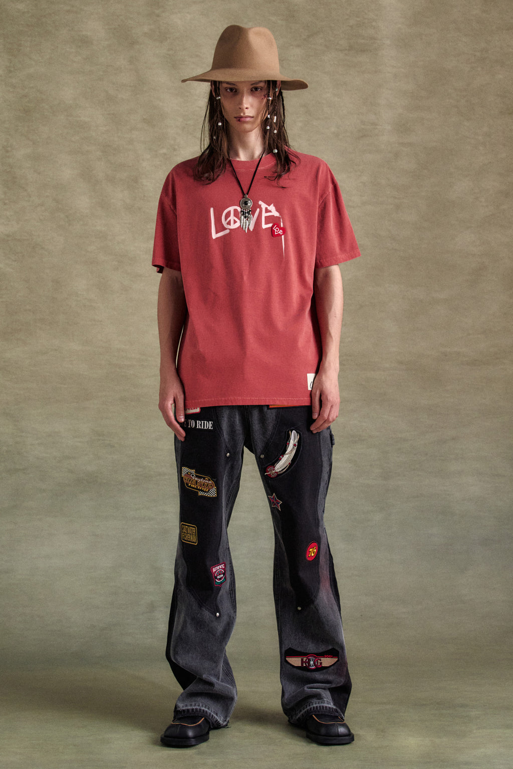 Andersson Bell - Unisex Love T-Shirt (Red) product image 2 | TRAB K-Fashion Australia