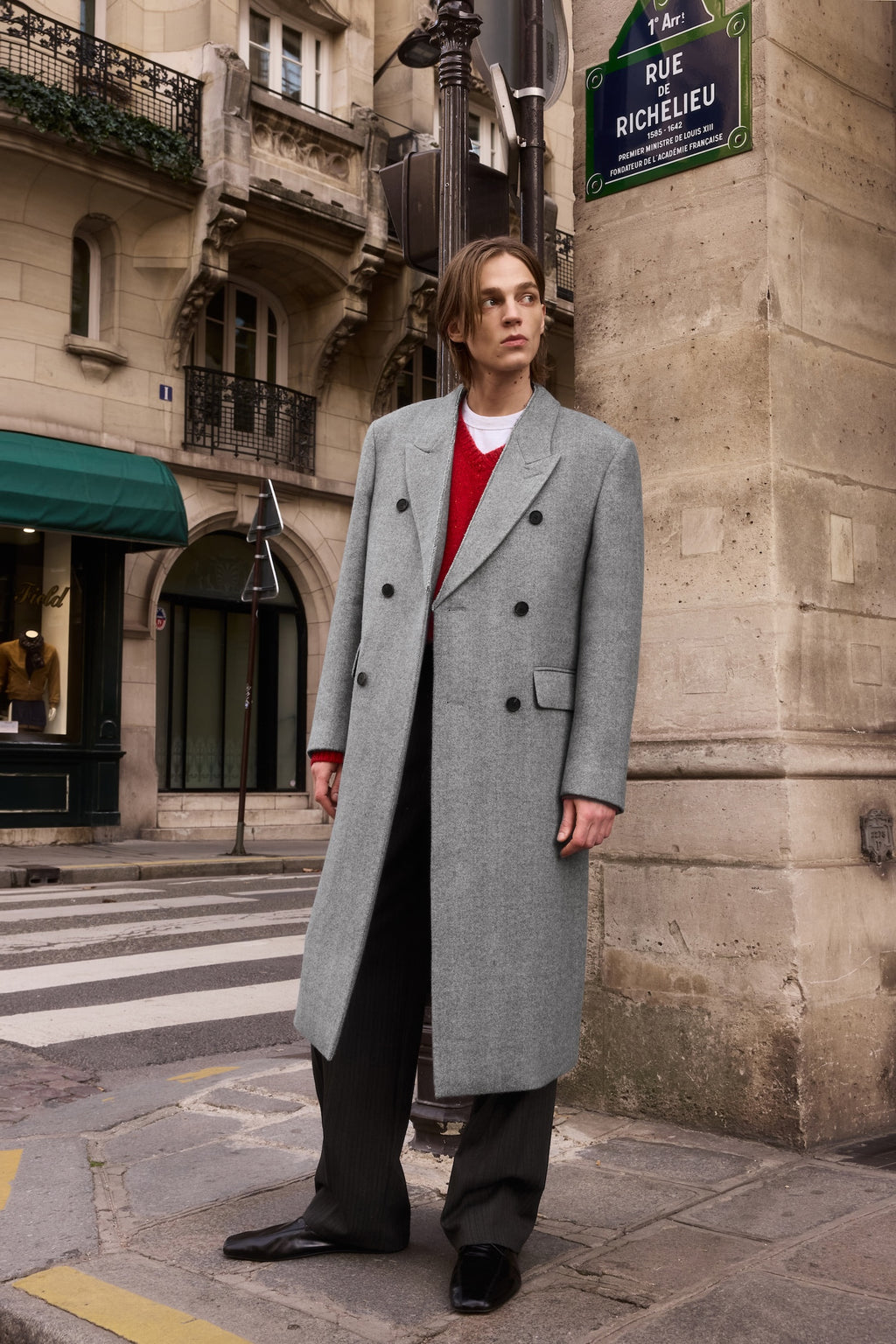 STU - Inverted Double Coat In Light (Grey) product image 9 | TRAB K-Fashion Australia