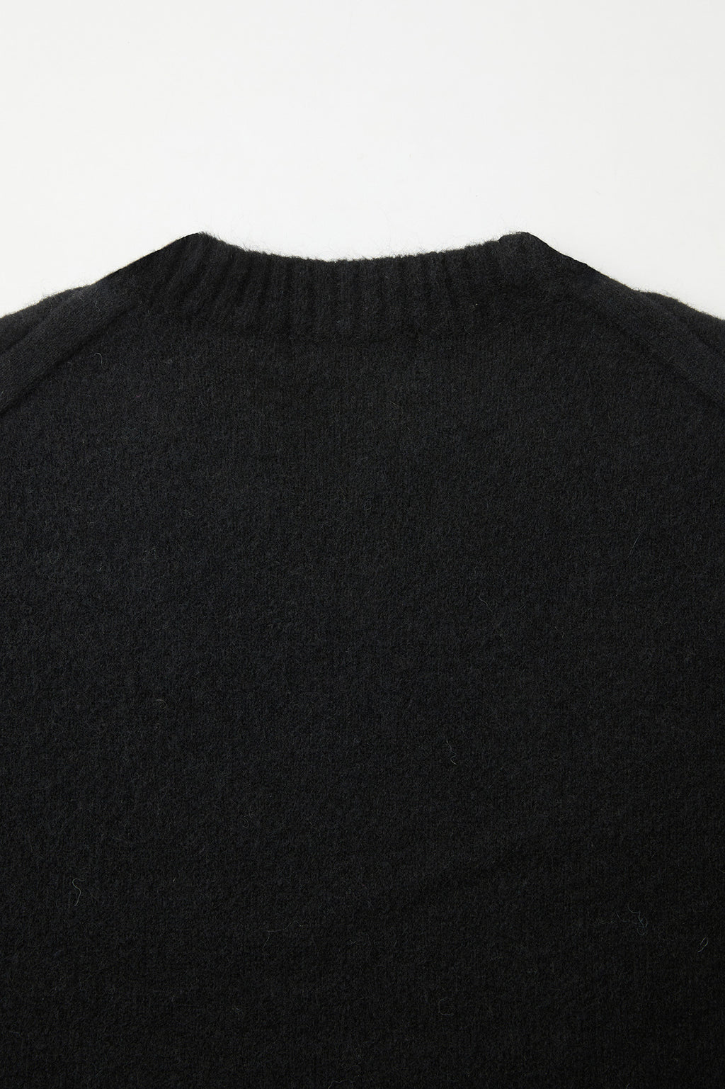 Coor - Wool Blend Hairy V-Neck Sweater (Black) product image 6 | TRAB K-Fashion Australia