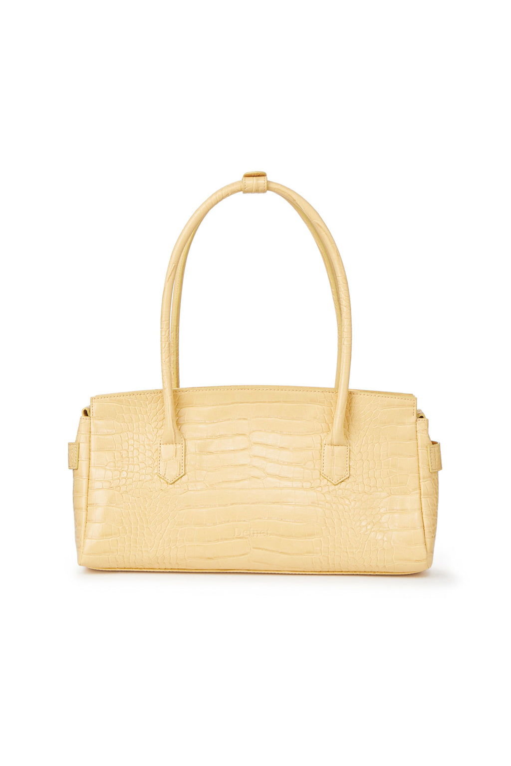 Deinet - Crocodile Pattern Two-Way Bag In Butter product image 3 | TRAB K-Fashion Australia