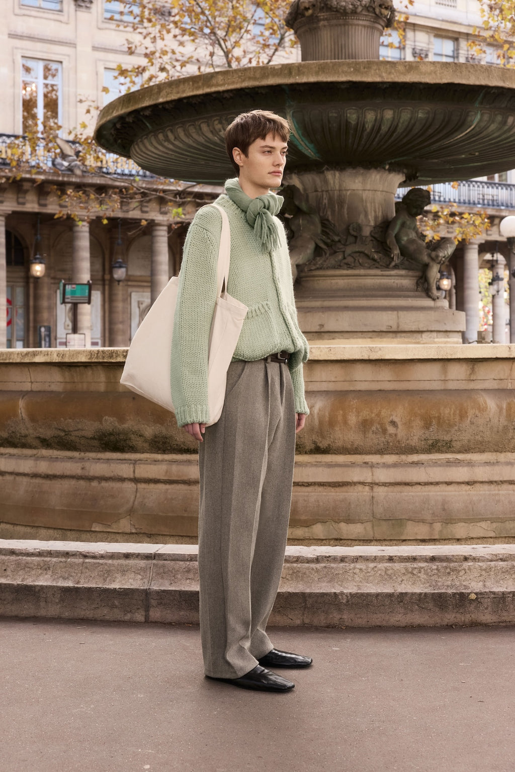 STU - Dimension Pocket Cardigan In Sage (Green) product image 2 | TRAB K-Fashion Australia