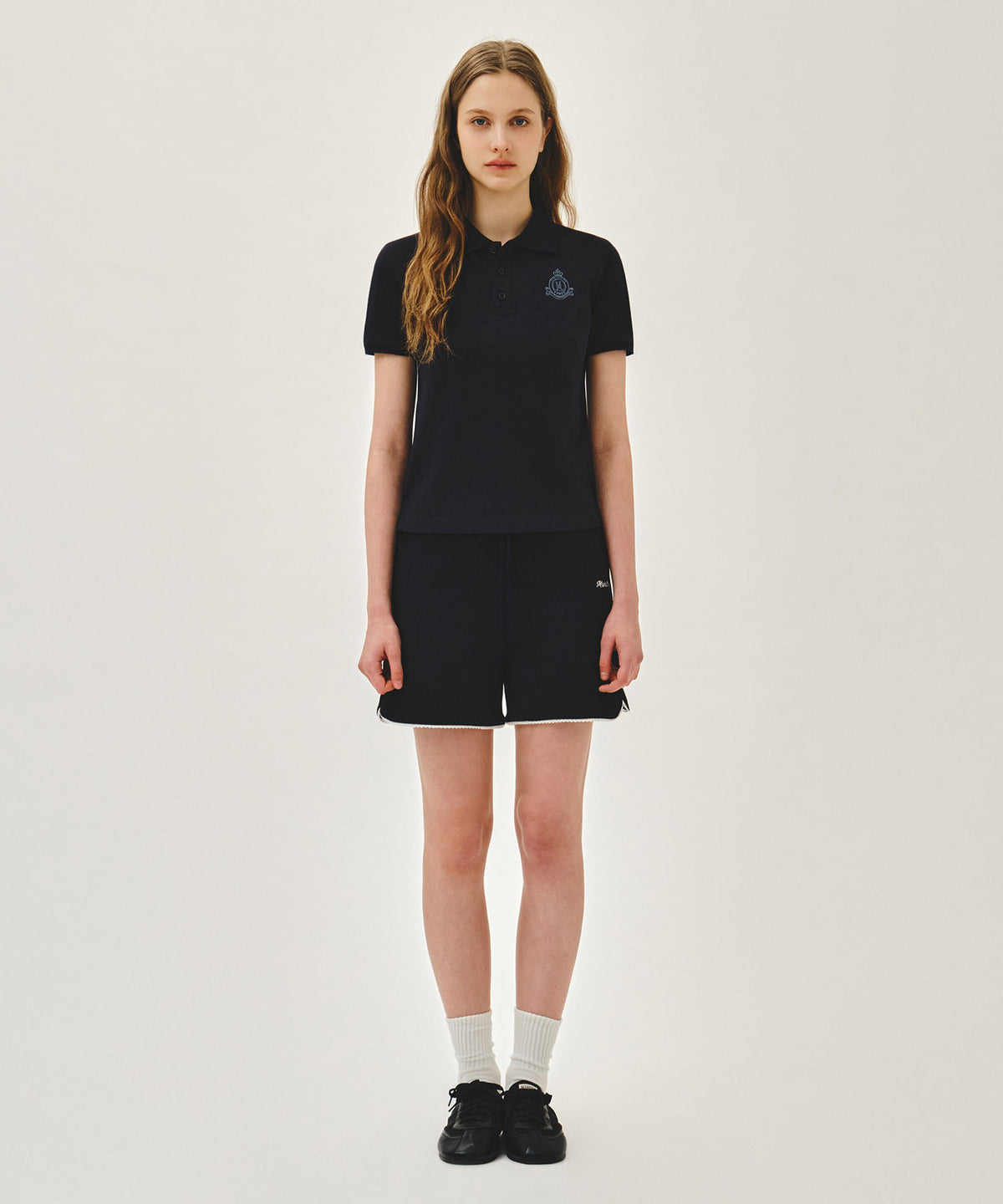 Marithe & Francois Girbaud - Emblem Pk Collar Tee (Navy) product image 5 | TRAB K-Fashion Australia
