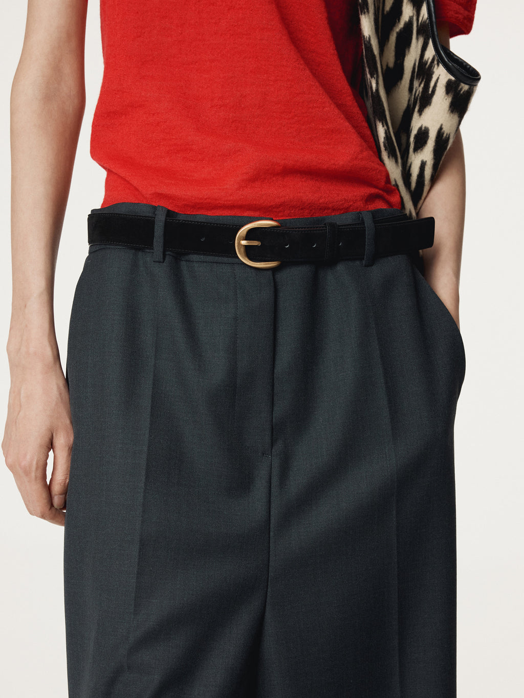 Recto - Sintra Slit Skirt Pants (Charcoal Grey) product image 8 | TRAB K-Fashion Australia