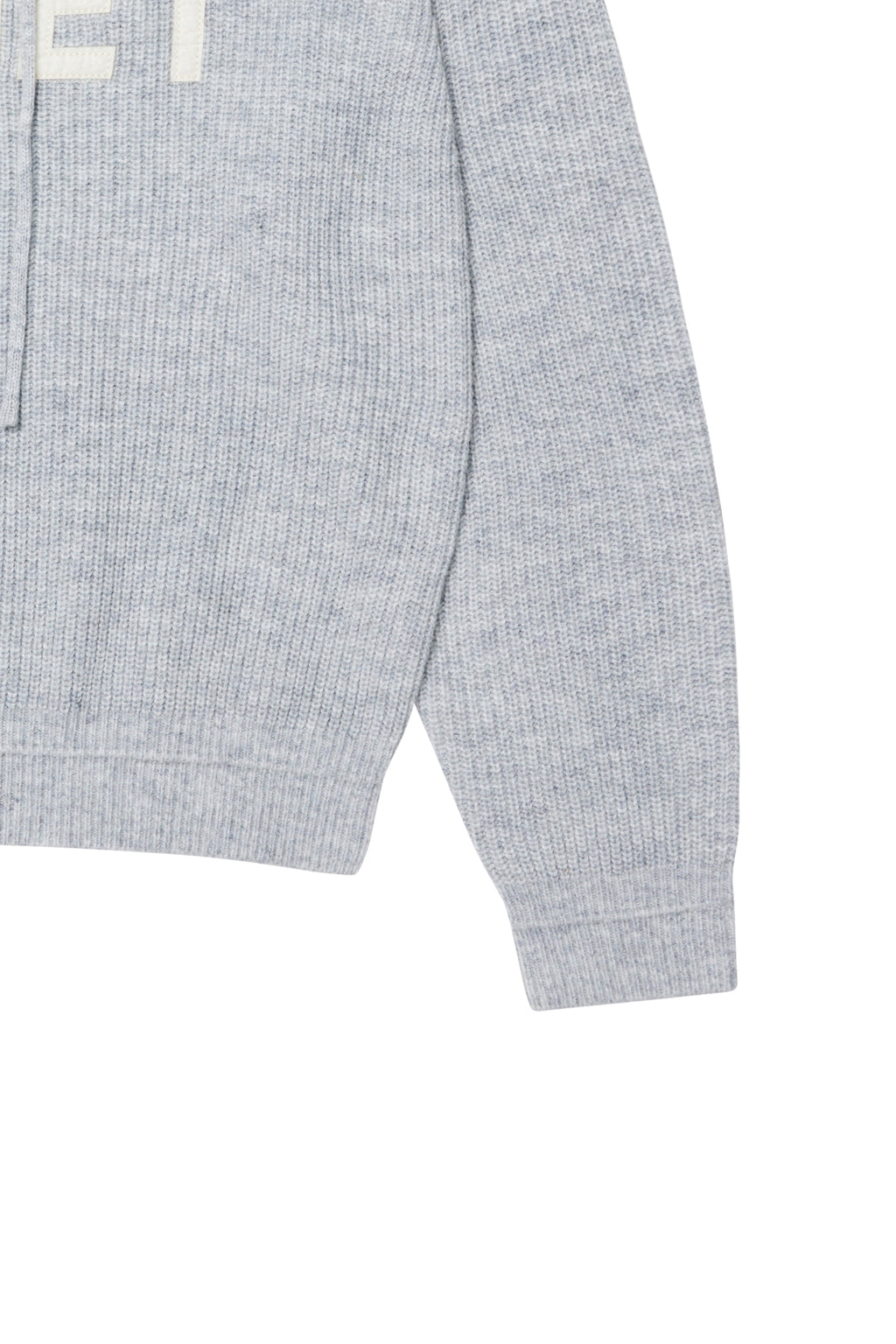 Deinet - Basic Logo Knit Hoodie (Melange Grey) product image 11 | TRAB K-Fashion Australia