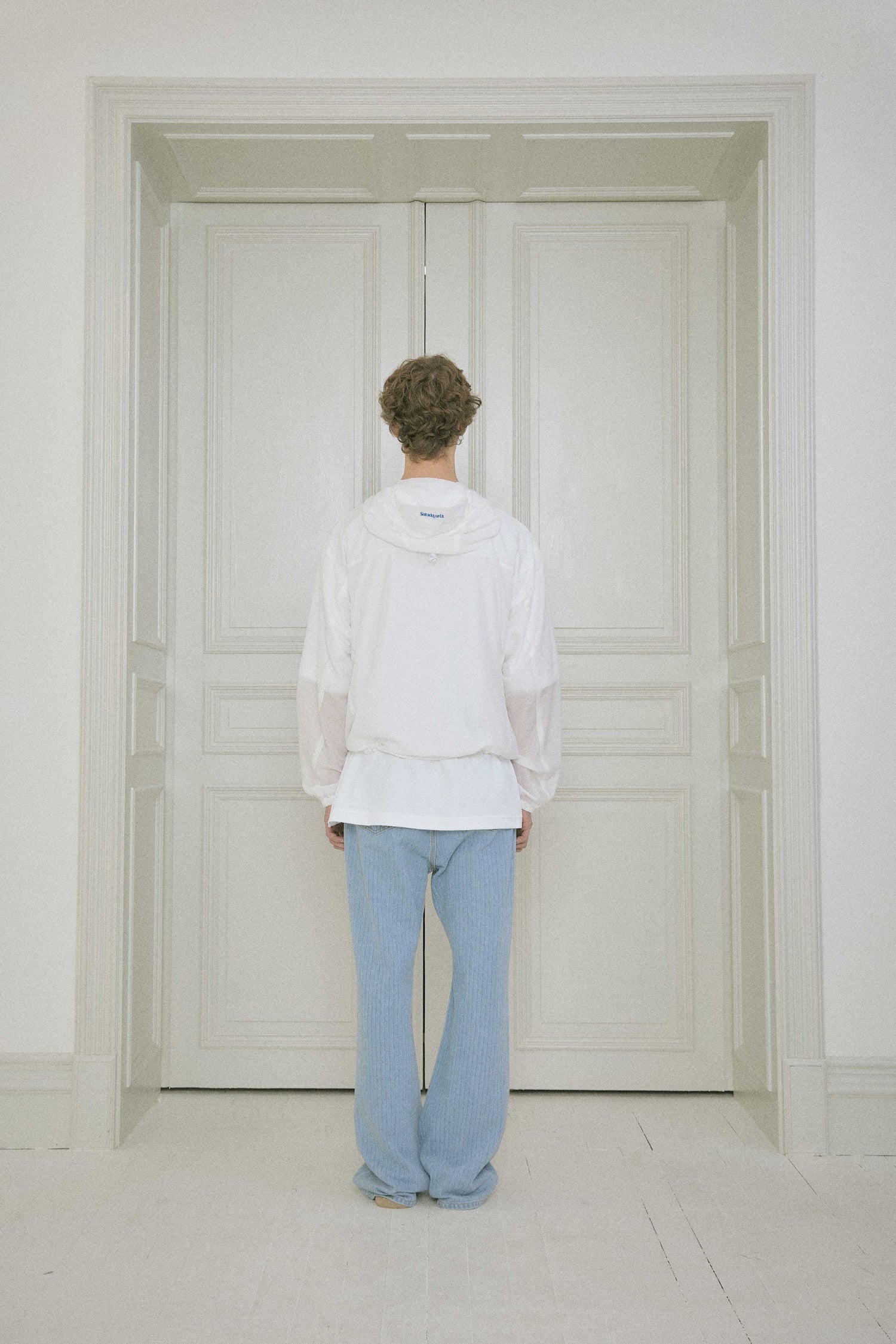 Stu - Stripe Windbreaker (White) product image 4 | TRAB K-Fashion Australia