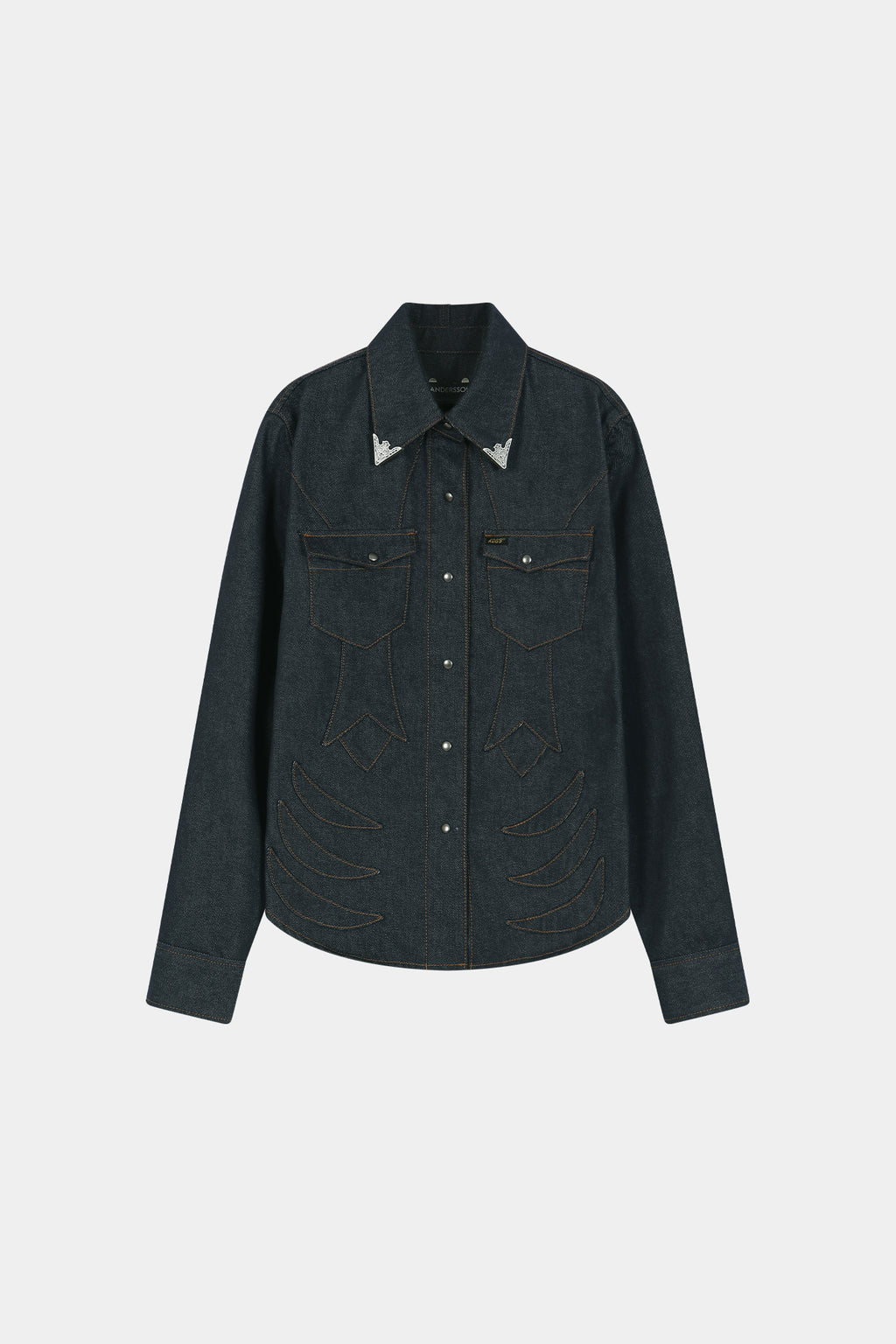 Andersson Bell - Western Patched Shirt (indigo) (Indigo) product image 10 | TRAB K-Fashion Australia
