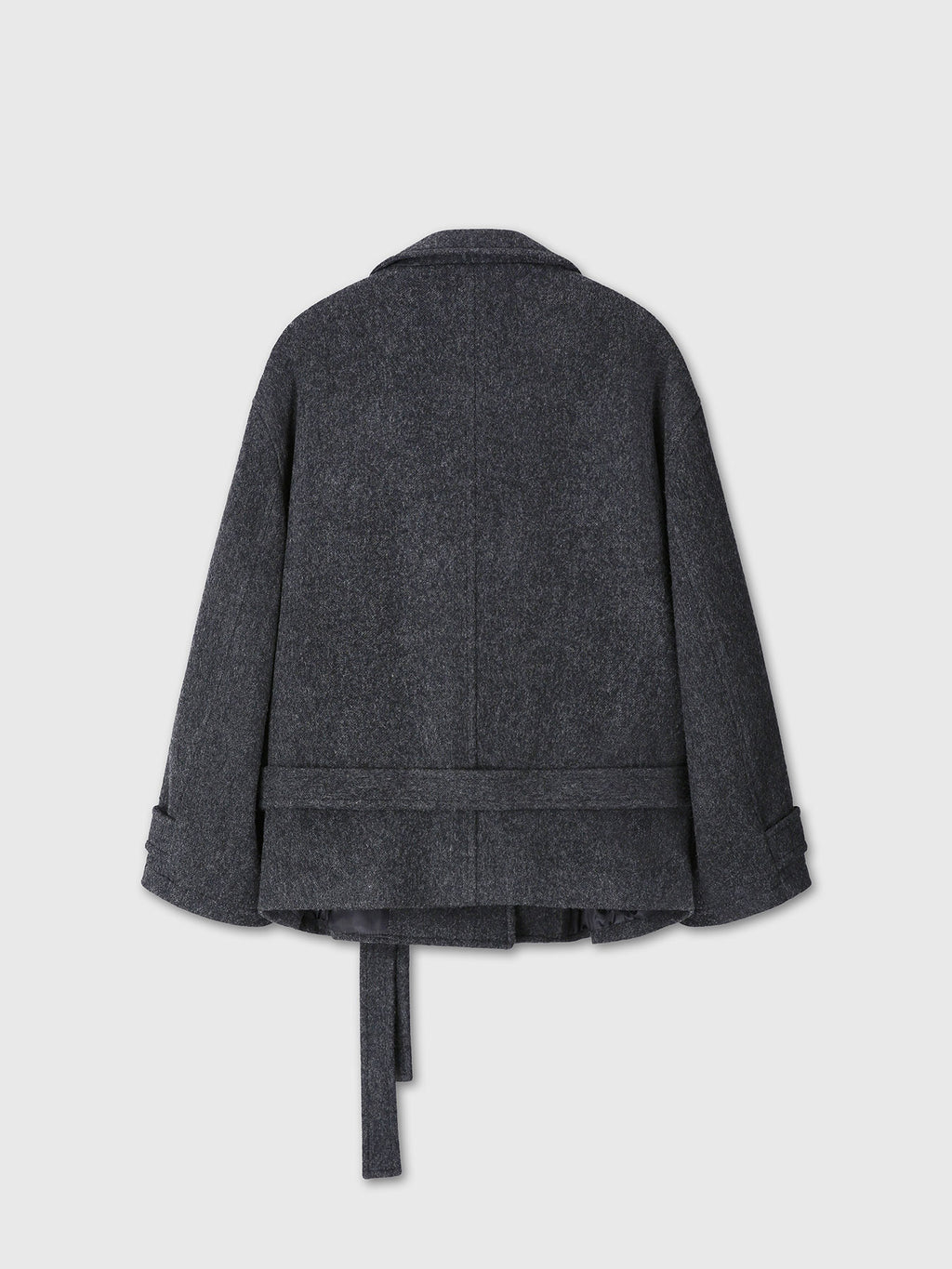 Tonywack - Wool Asymmetrical Short Coat (Anthracite) product image 9 | TRAB K-Fashion Australia