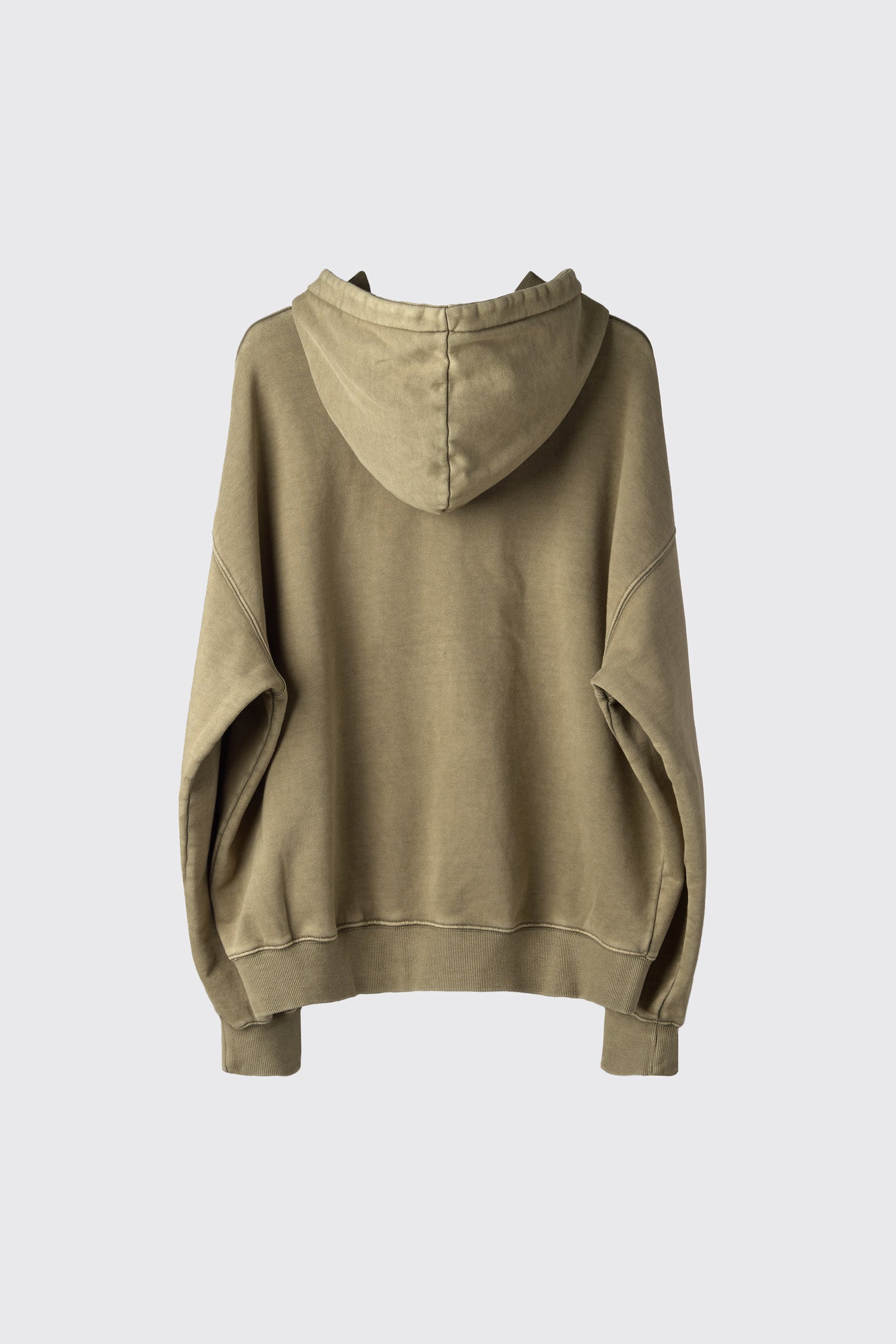 Hatchingroom - Layering Hoodie Washed (Olive) product image 2 | TRAB K-Fashion Australia