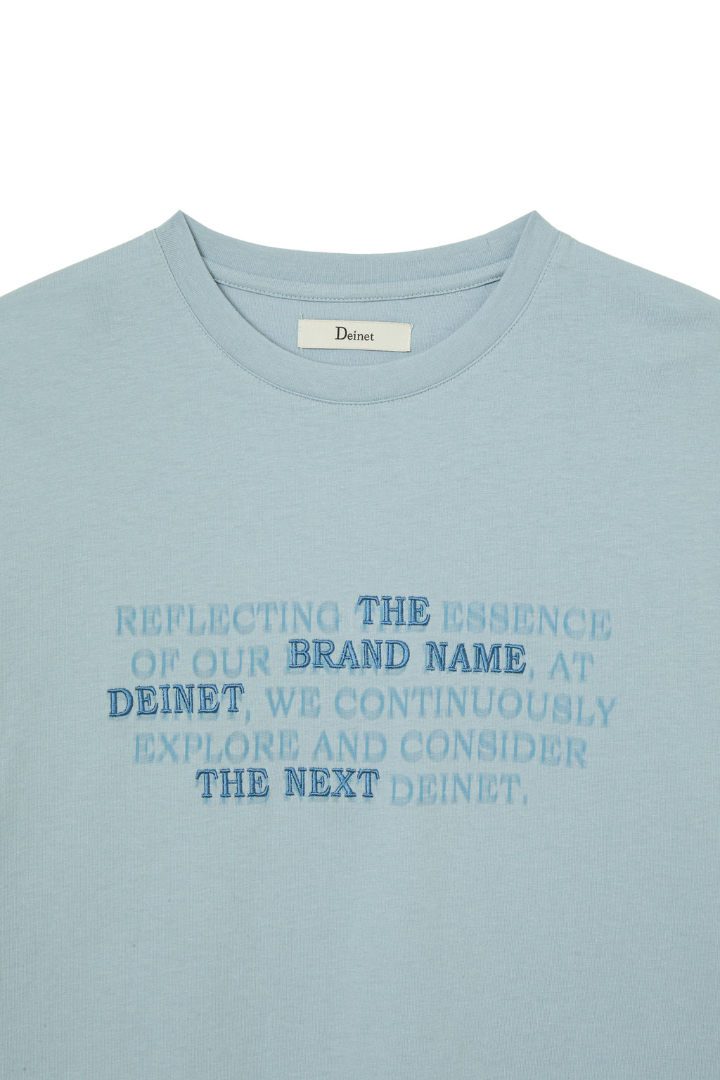 Deinet - Lettering T-Shirt (Sky Blue) product image 13 | TRAB K-Fashion Australia