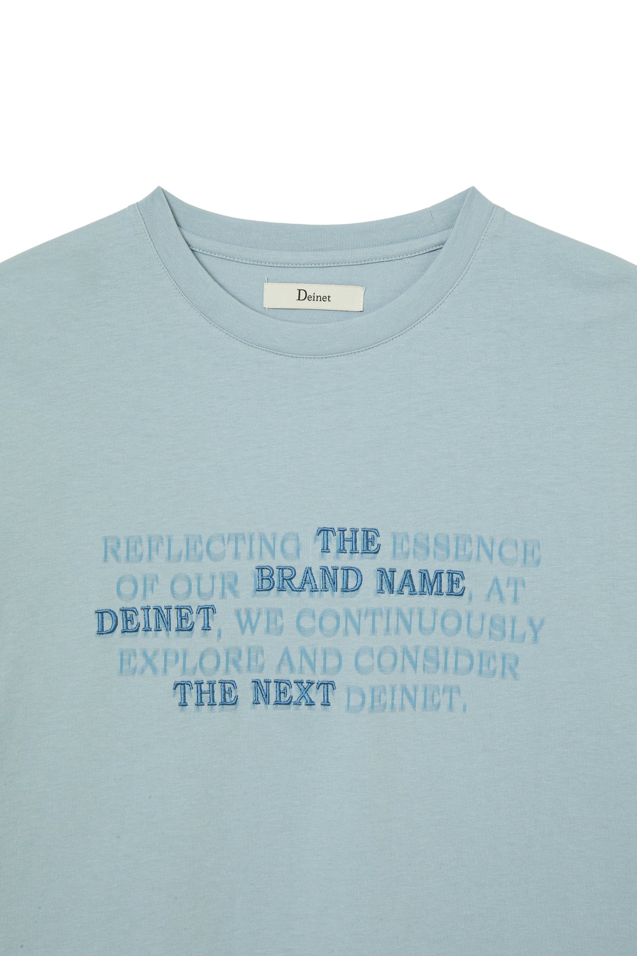 Deinet - Lettering T-Shirt (Sky Blue) product image 13 | TRAB K-Fashion Australia