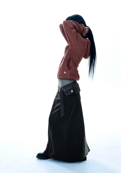 Coyseio - Waist Panel Skirt Warm (Grey) product image 1 | TRAB K-Fashion Australia