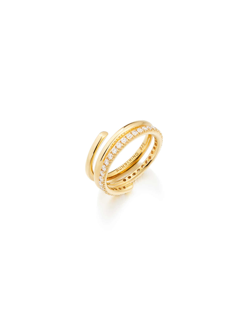 Numbering - Volume Coil with Pave Ring #8406 product image 6 | TRAB K-Fashion Australia