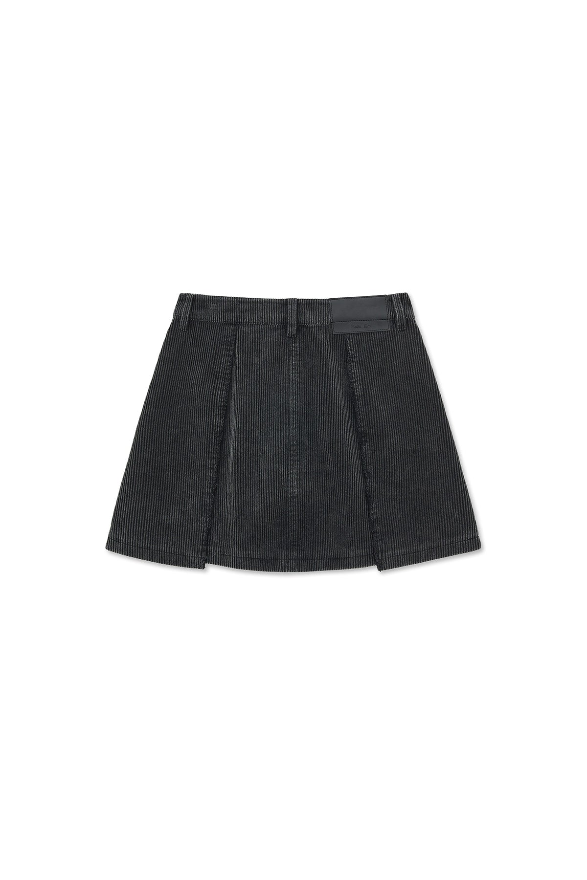 Matin Kim - Washed Corduroy Wrap Skirt (Black) product image 3 | TRAB K-Fashion Australia