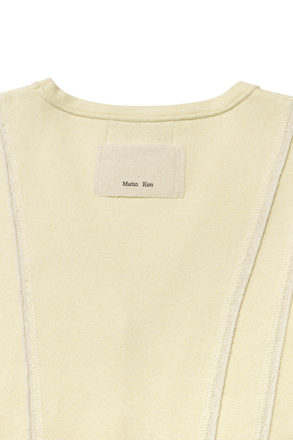 Matin Kim - Cut Line Slim Cardigan (Lime) product image 5 | TRAB K-Fashion Australia