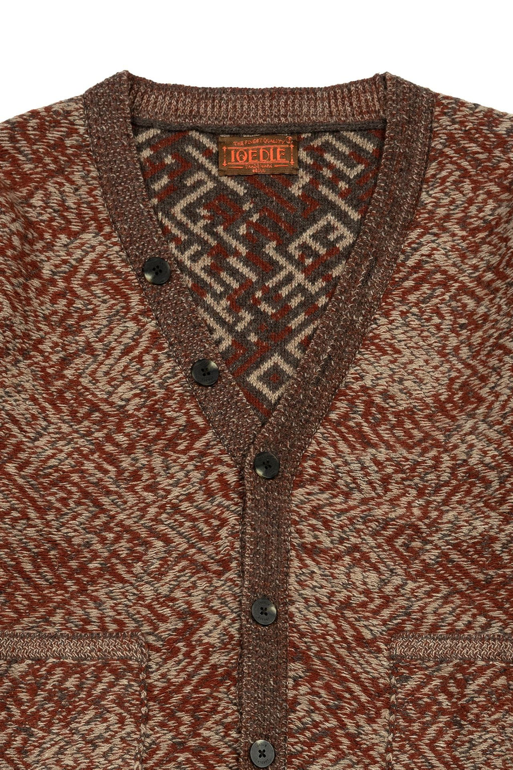 Ioedle - Miro Knit Cardigan (Red Brown) product image 4 | TRAB K-Fashion Australia