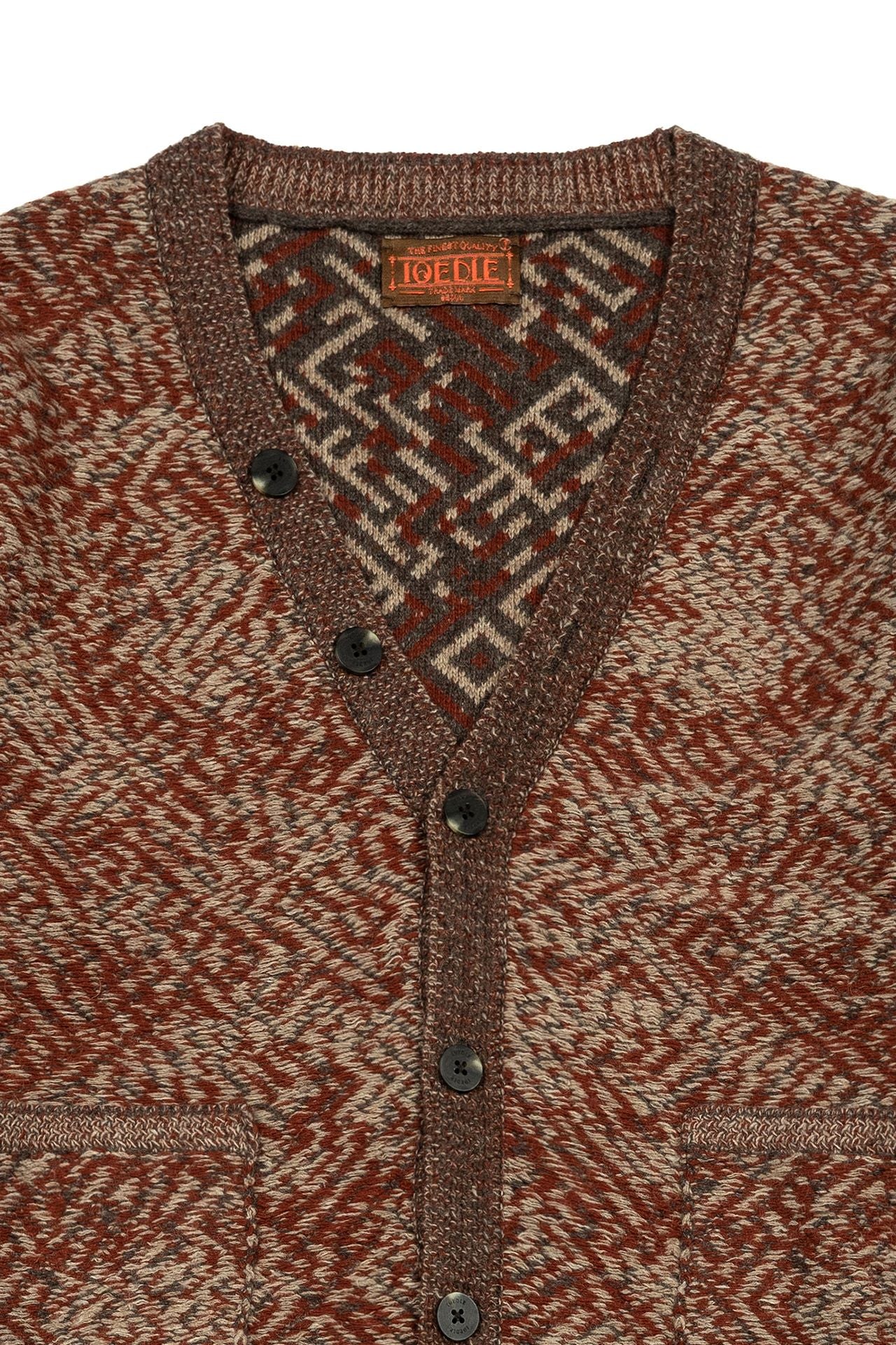 Ioedle - Miro Knit Cardigan (Red Brown) product image 4 | TRAB K-Fashion Australia