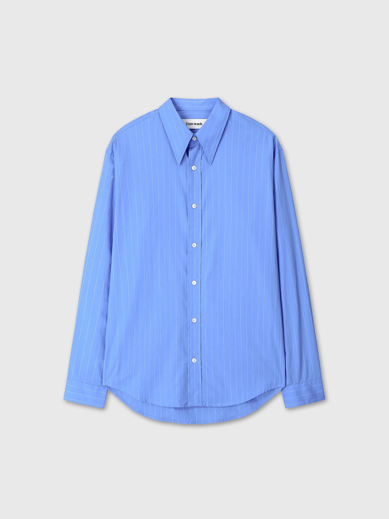 Tonywack - High Density Striped Cotton Shirt (Sky Cobalt) product image 7 | TRAB K-Fashion Australia