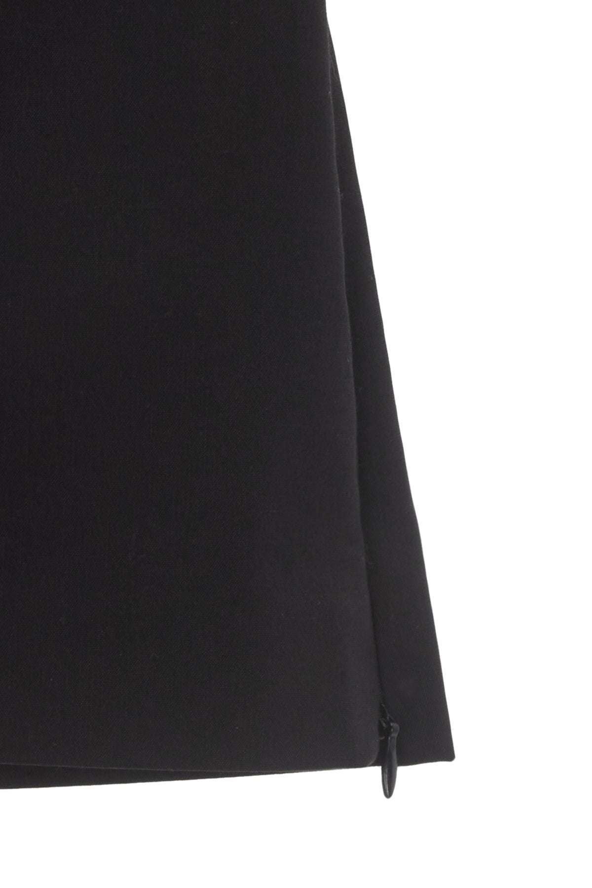 Matin Kim - Zipper Point Linen Mini Skirt (Black) product image 4 | TRAB K-Fashion Australia