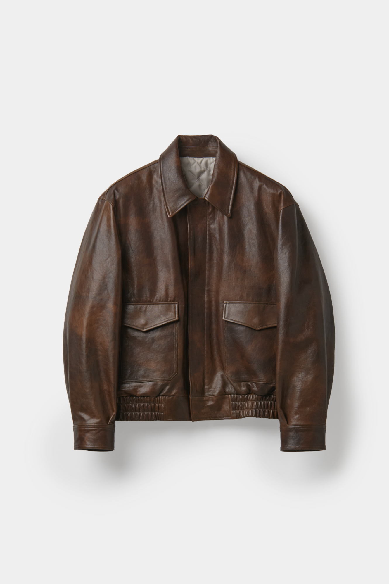 Coor - Vegetable Leather A-2 Jacket (Brown) product image 1 | TRAB K-Fashion Australia