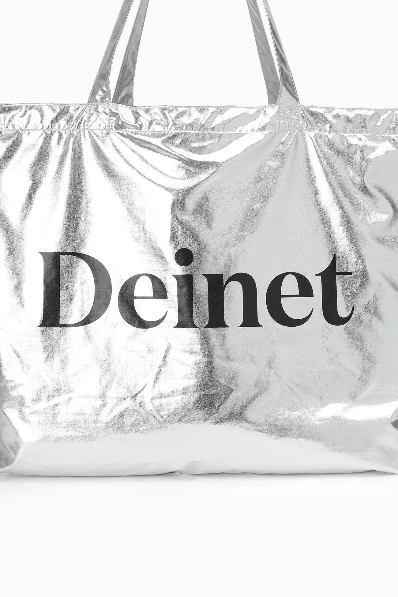 Deinet - Essential Logo Shoulder Big Bag (Silver) product image 9 | TRAB K-Fashion Australia