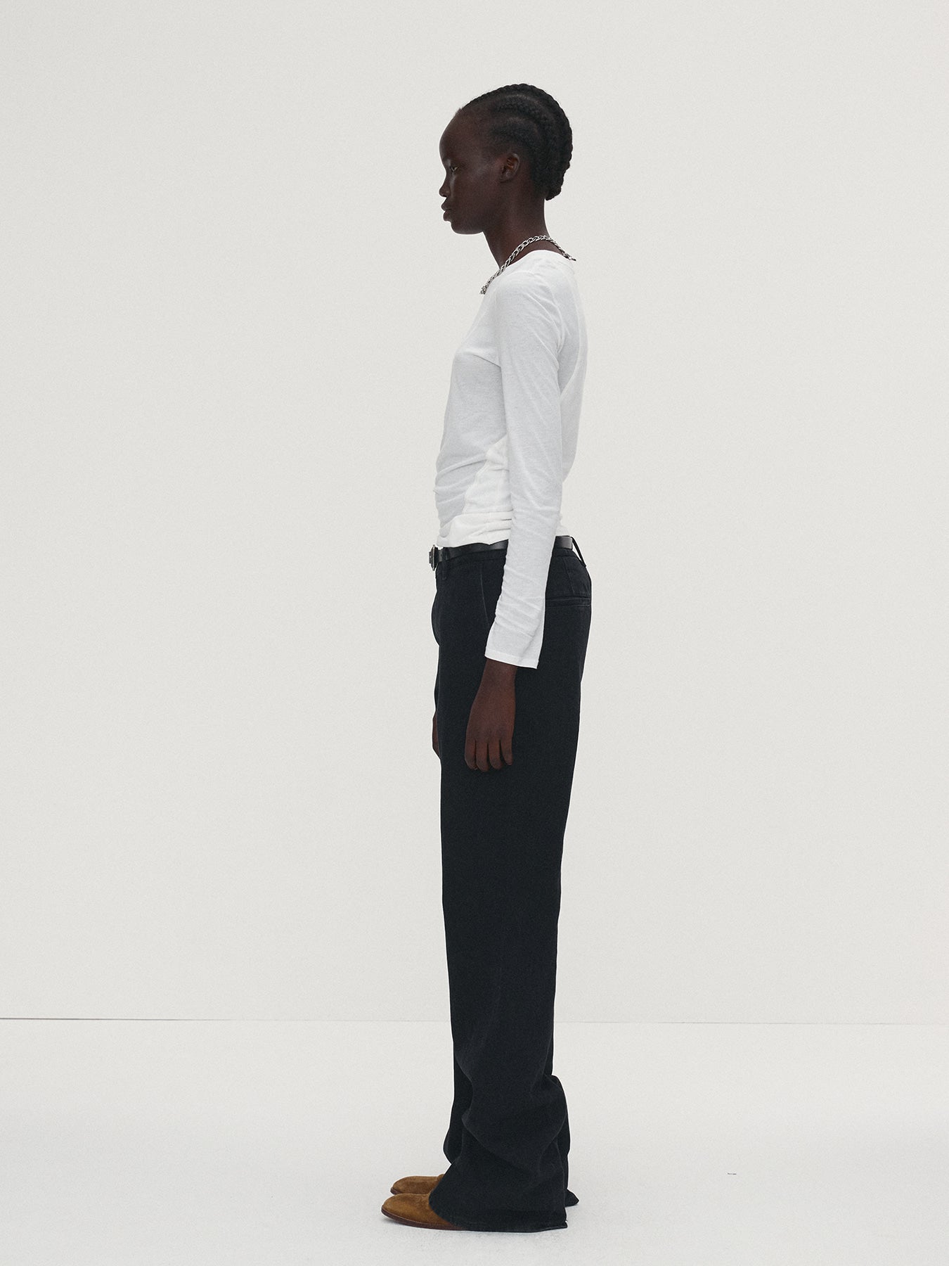 Tonywack - Cotton Modal Cut-Out Long Sleeve (White) product image 4 | TRAB K-Fashion Australia