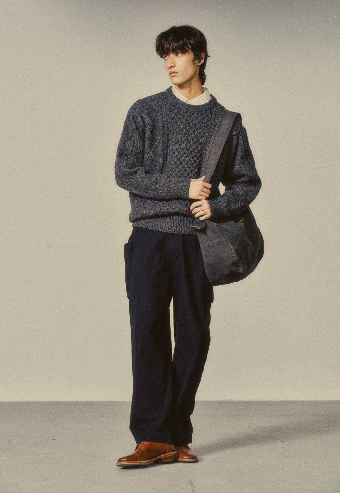 Art if acts - Fisherman Cable Sweater (Charcoal) product image 5 | TRAB K-Fashion Australia