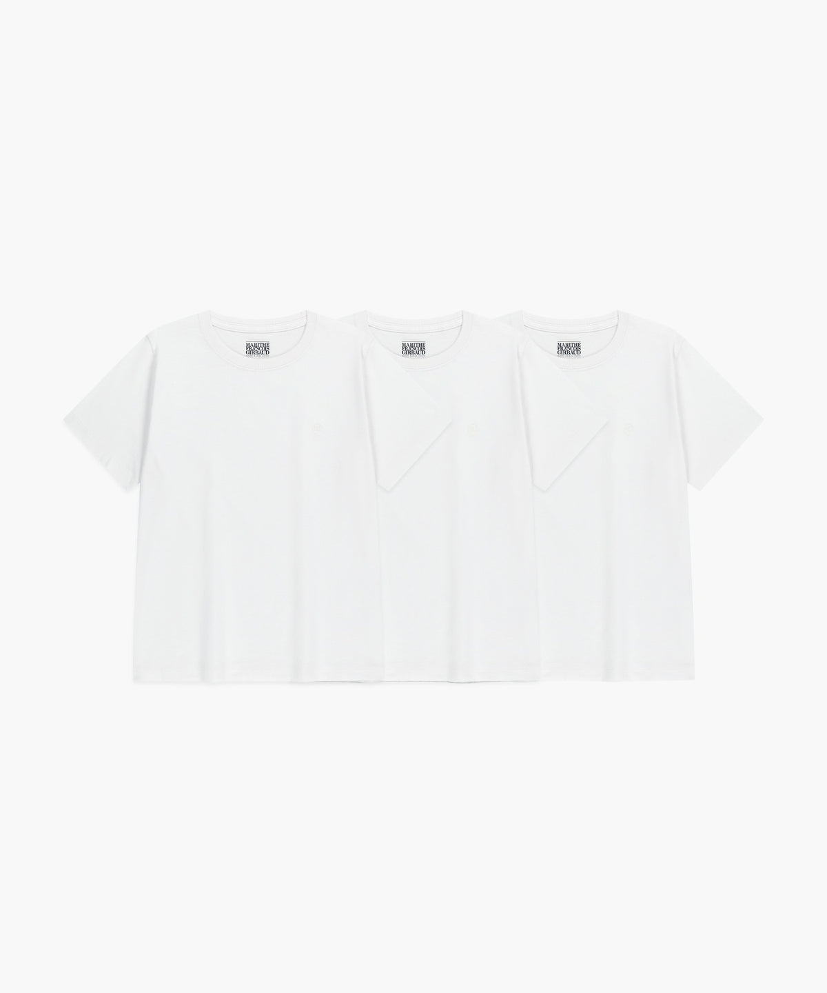 Marithe & Francois Girbaud - 3pack Circle Logo Tee (White) product image 1 | TRAB K-Fashion Australia