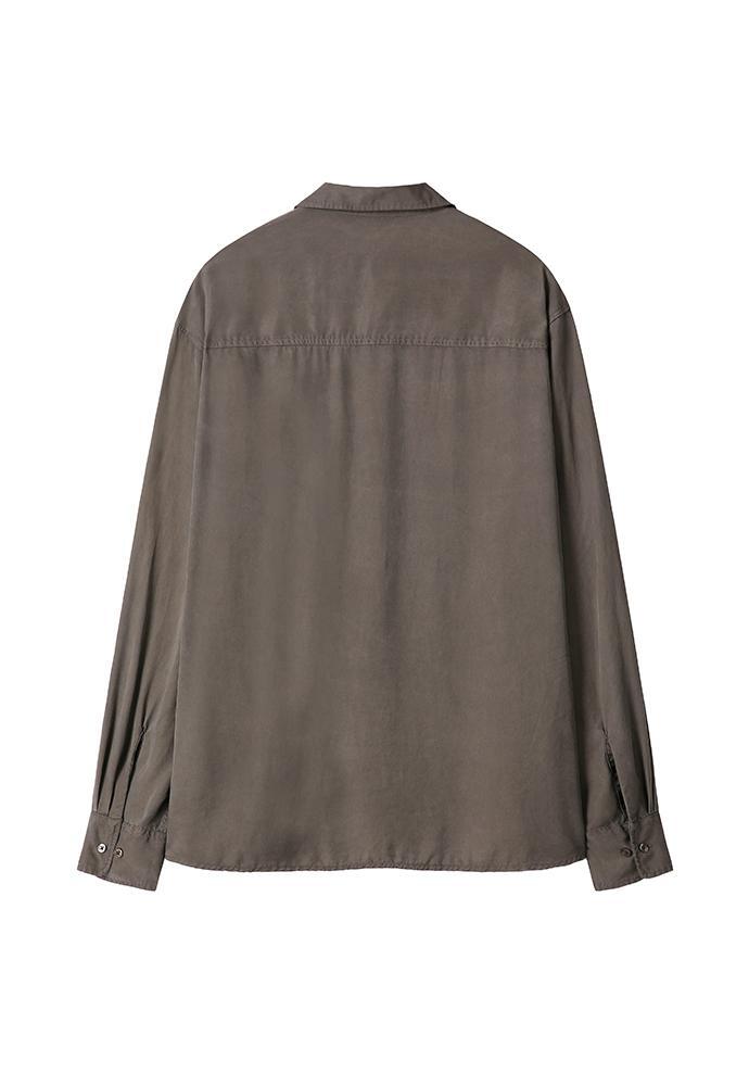 Art if acts - Tencel Two Pocket Shirt (Mud) product image 8 | TRAB K-Fashion Australia