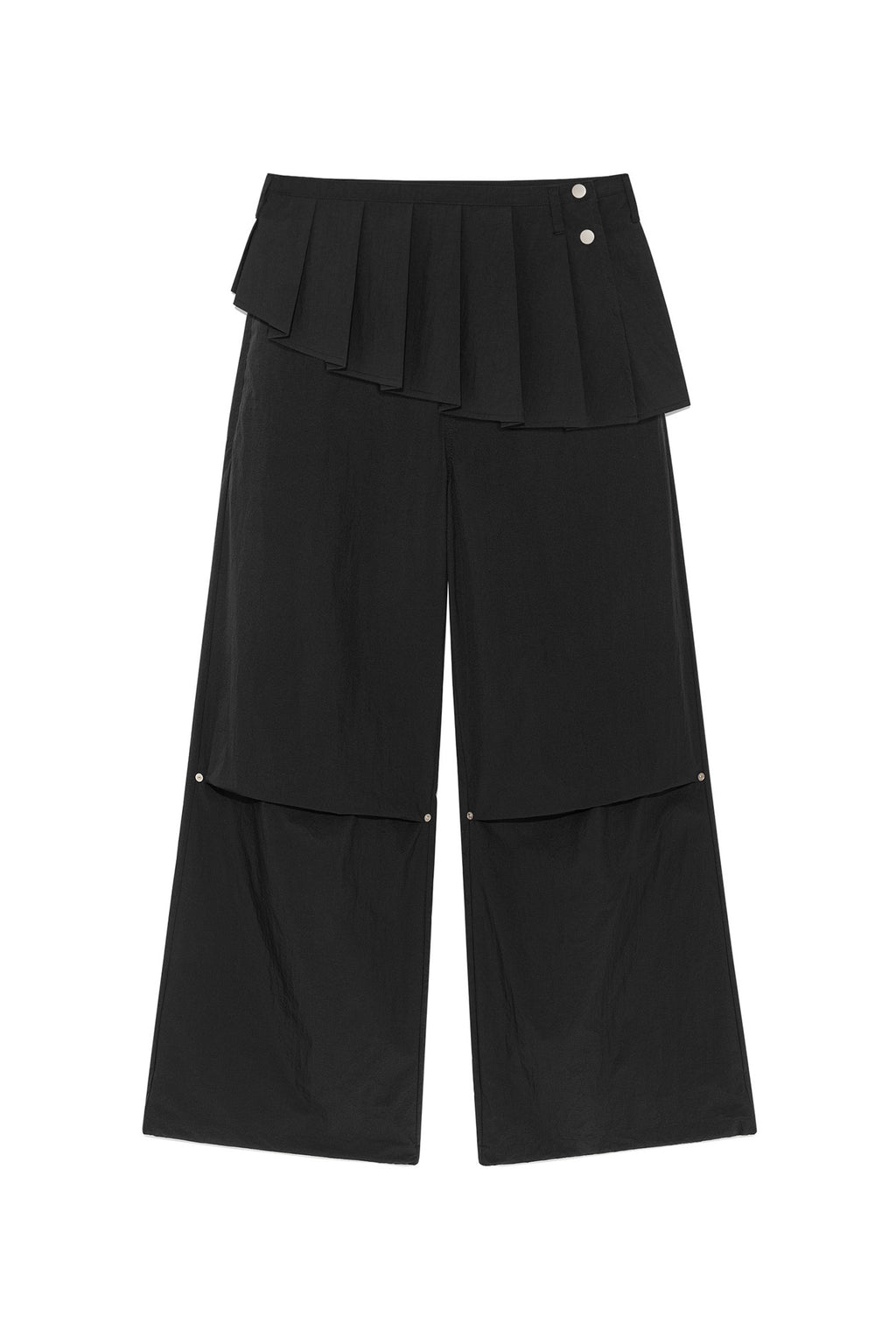 Deinet - [yoon Soap X Deinet] Skirt Layered Pants (Black) product image 1 | TRAB K-Fashion Australia