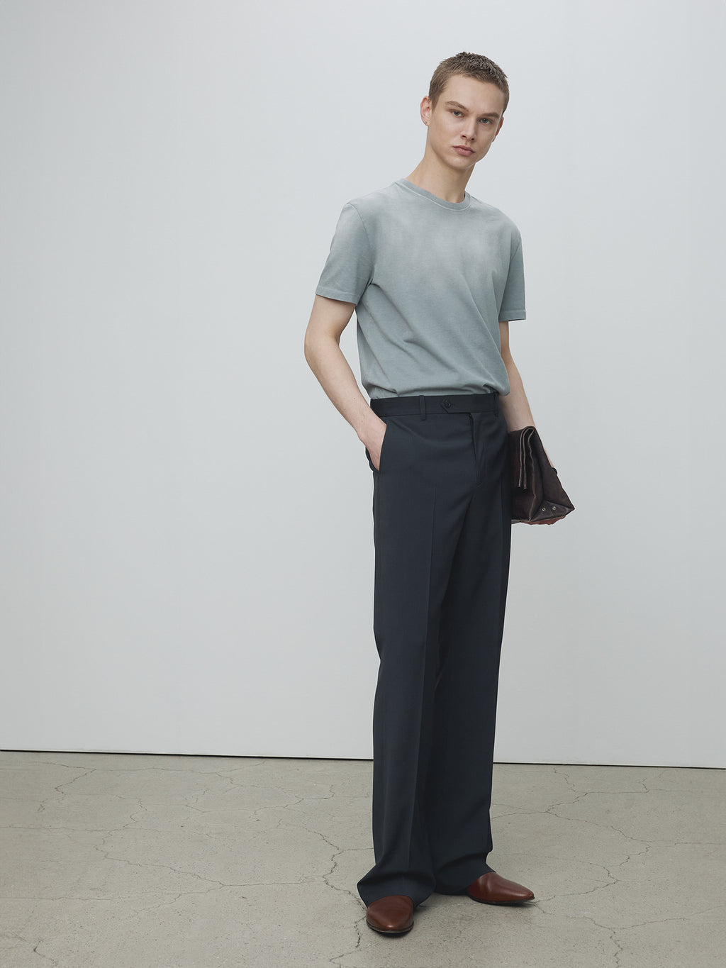 Tonywack - Signature Garment Dyed T-Shirt (Glacier Grey) product image 2 | TRAB K-Fashion Australia