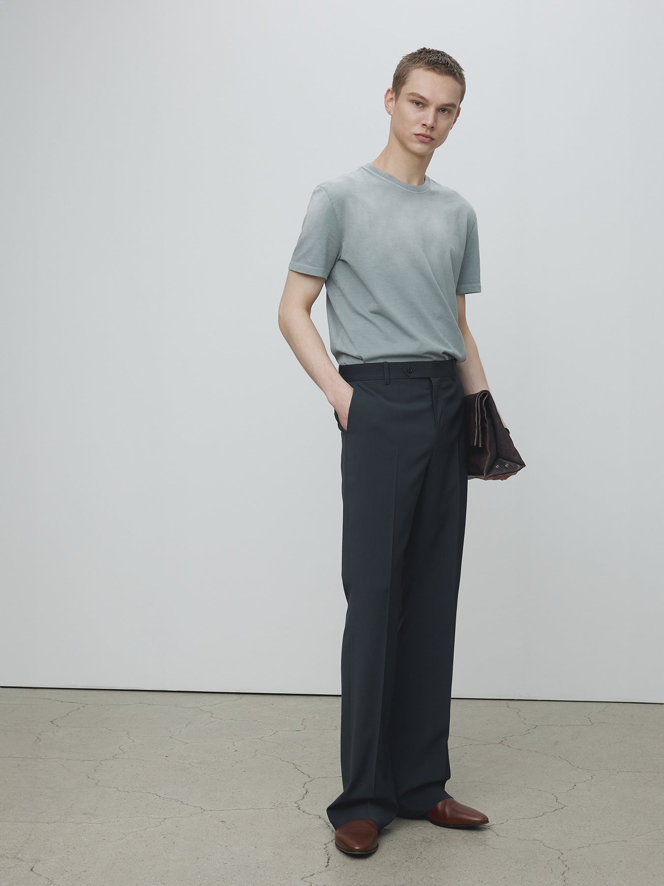 Tonywack - Signature Garment Dyed T-Shirt (Glacier Grey) product image 2 | TRAB K-Fashion Australia